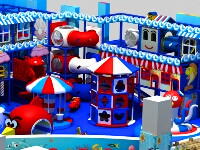 Popular Design with Under the Sea Topic Indoor Soft Multi-Play Ground System for Children